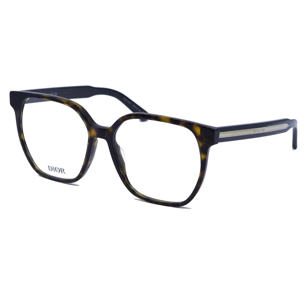 NWT Christian Dior CD50028I-052-56 Brown Square 56mm Eyeglasses
